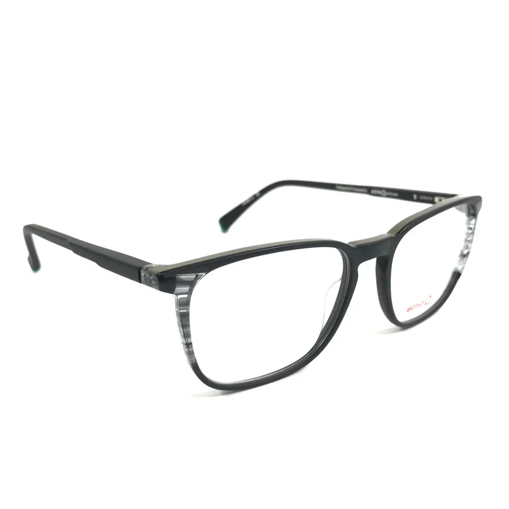 Etnia Barcelona Eyeglasses Frames DANIEL GRBK Gray Green Black Square 55-17-148